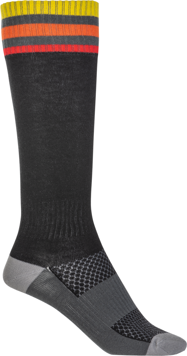 FLY RACING CALCETINES MX FINOS NEGRO