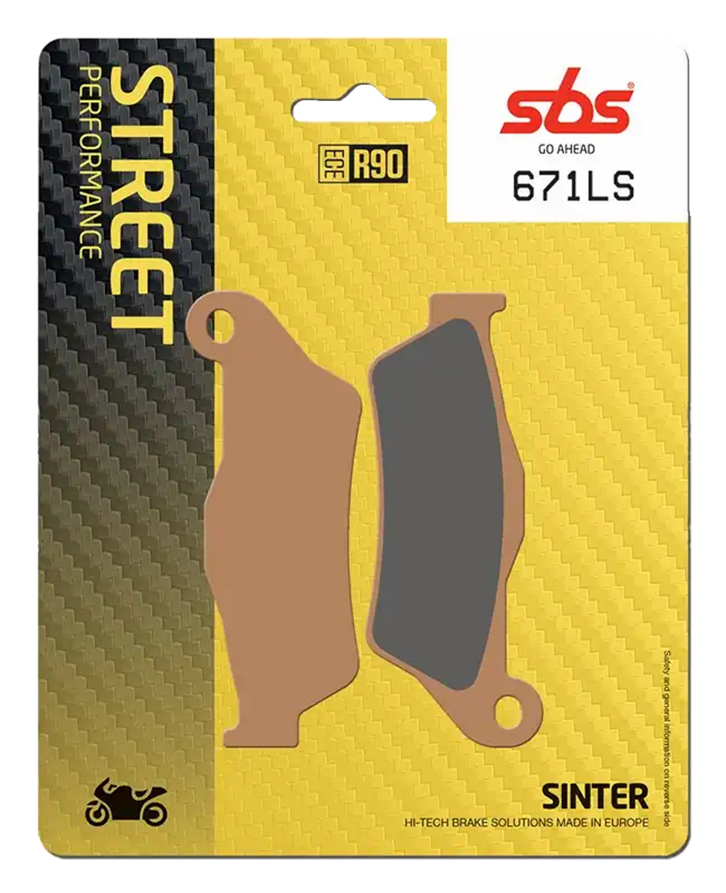 671LS, Pastilla trasera, Sinterizado