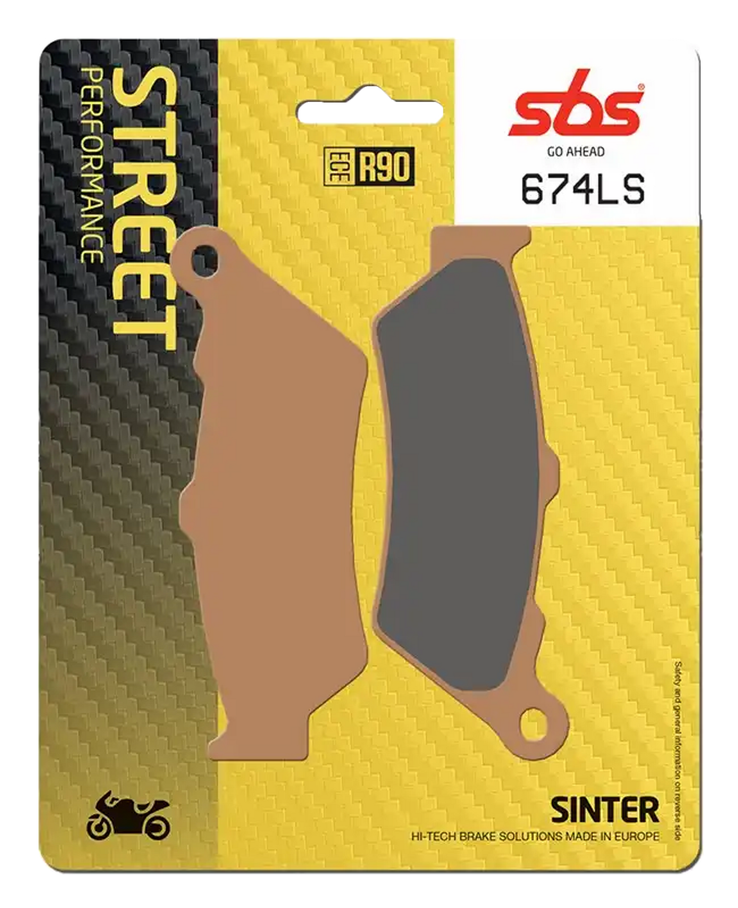 674LS, Pastilla trasera, Sinterizado