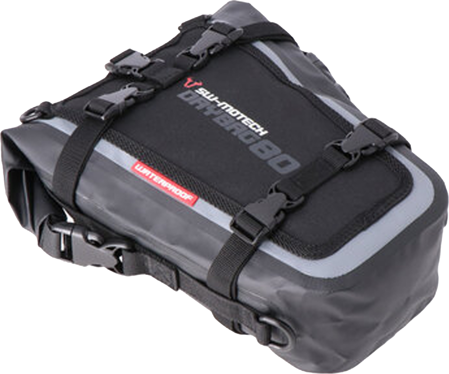 Bolsa trasera Drybag 80 8 l. Gris/Negro. Impermeable.