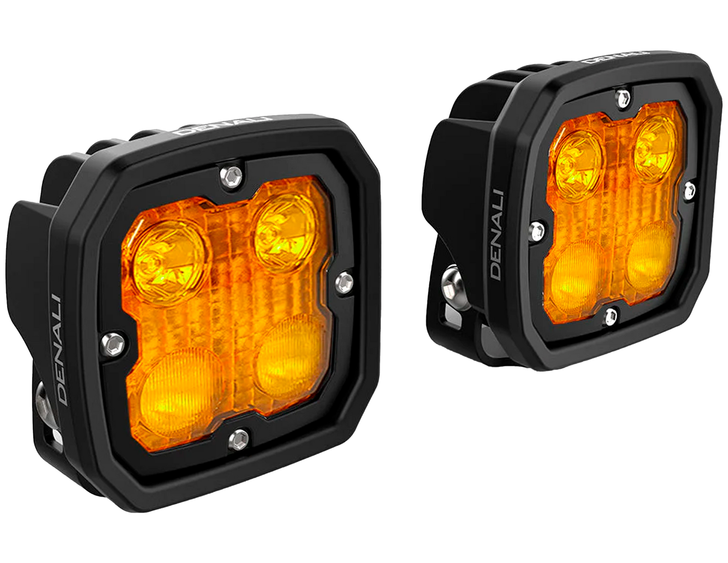 D4 2.0 Kit de lentes DENALI TriOptic para luces Amarillos