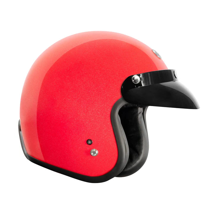 Casco Torc 3/4 Del Mar Rojo Metálico