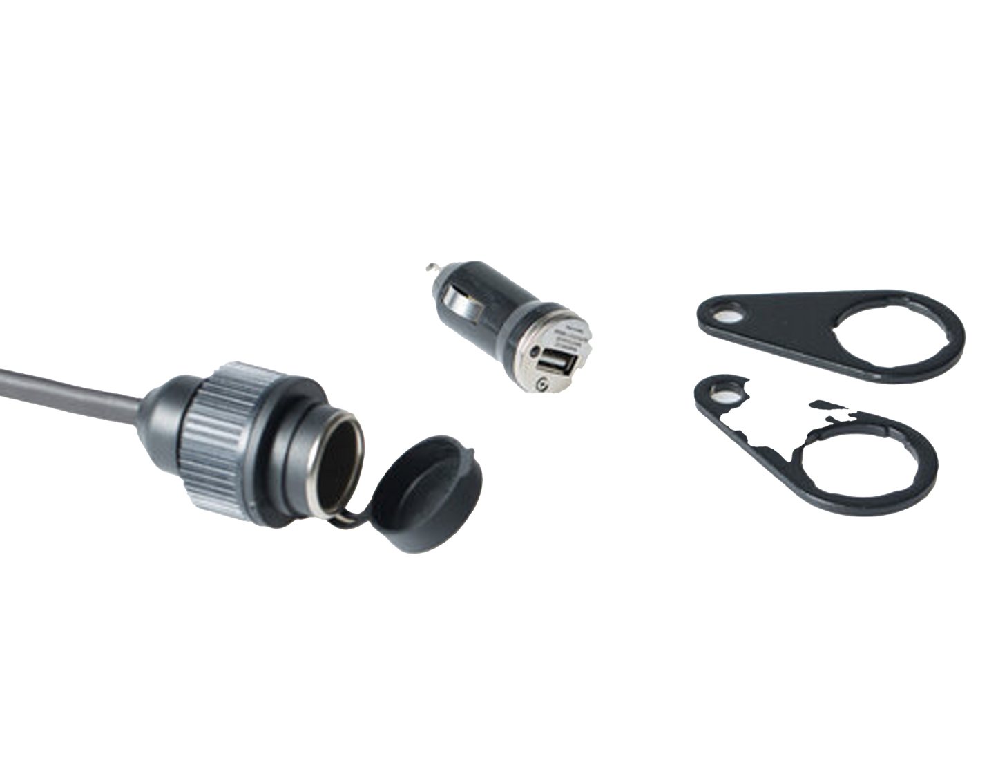 Kit eléctrico universal M8 & M10. Inluye adaptador USB.