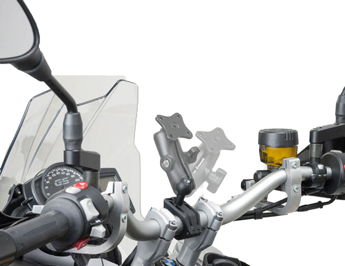 Bola para kit de fijación de GPS universal. Para manillares Ø 22, 28 mm, 1 pulgada.