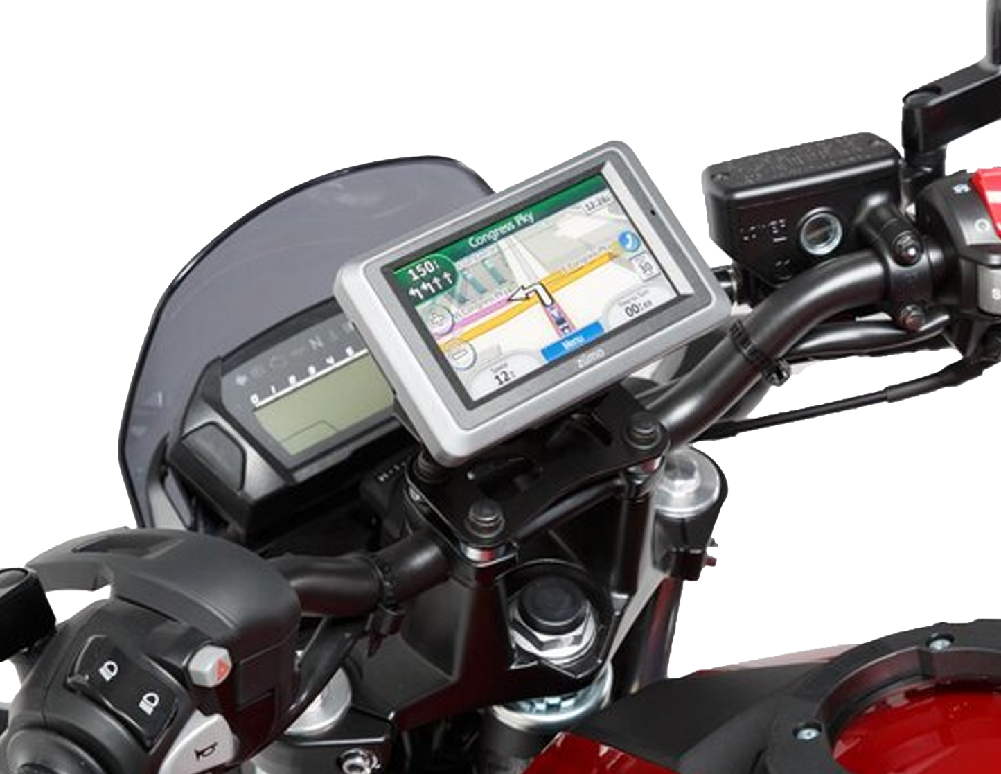 BMW / Honda / Suzuki Soporte GPS para manillar Negro