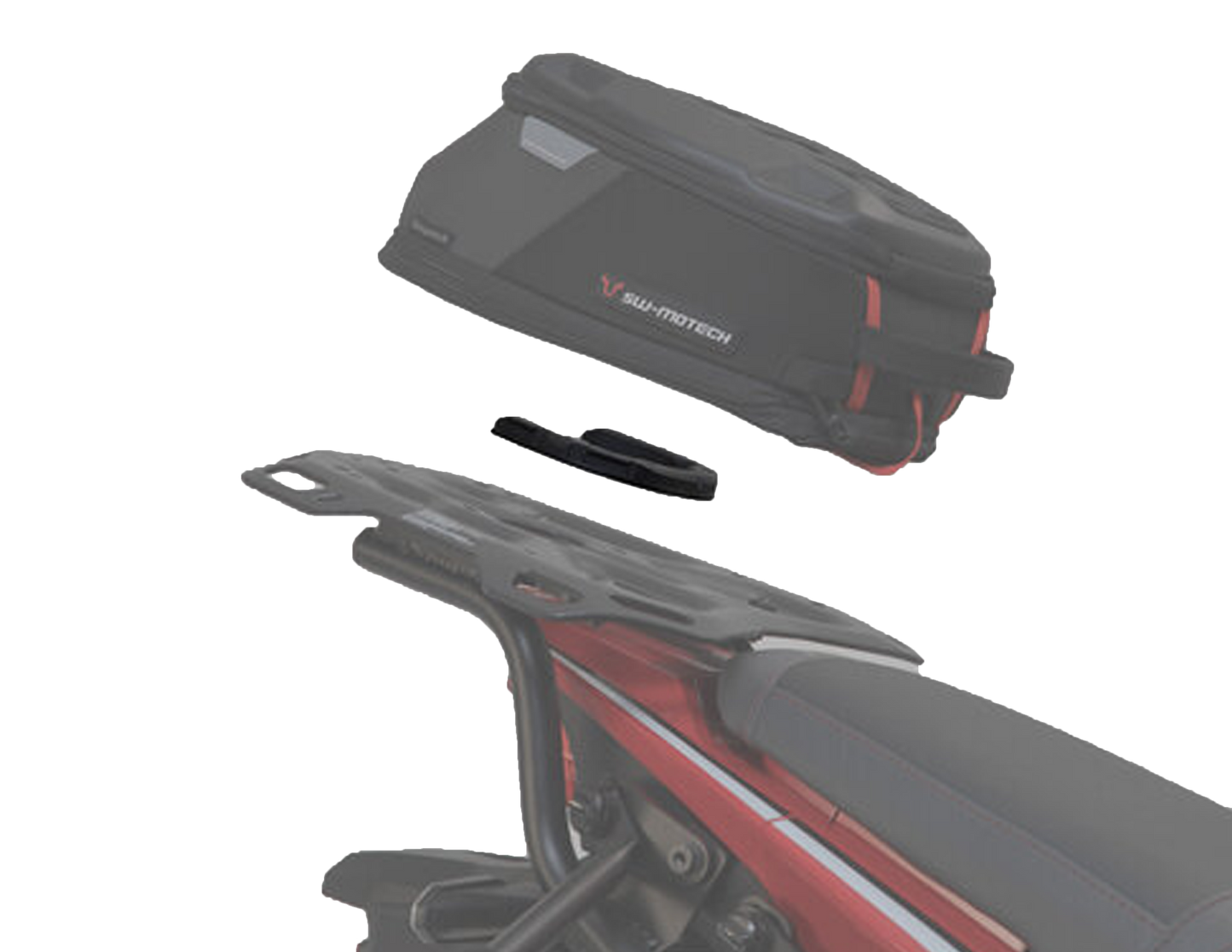 Anillo de dep. PRO para portaequip. ADVENTURE-RACK. Para bolsas de depósito PRO. Negro.