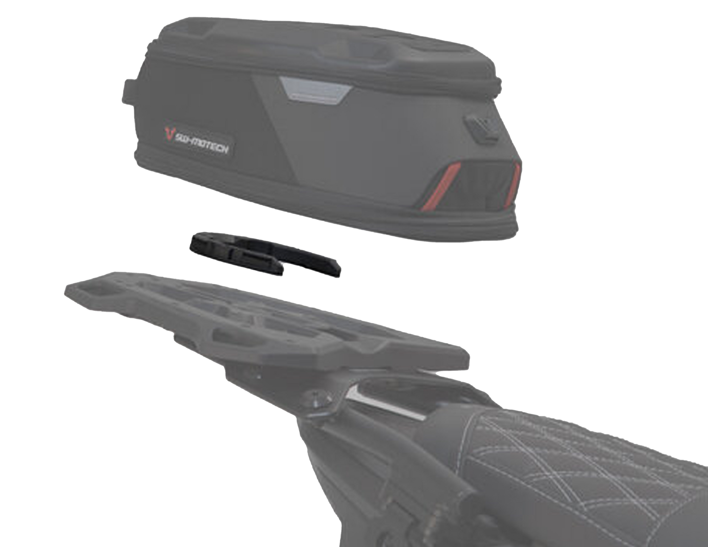 Anillo de dep. PRO para portaequipaje STREET-RACK Negro Para bolsas de dep PRO Sin placa adapt