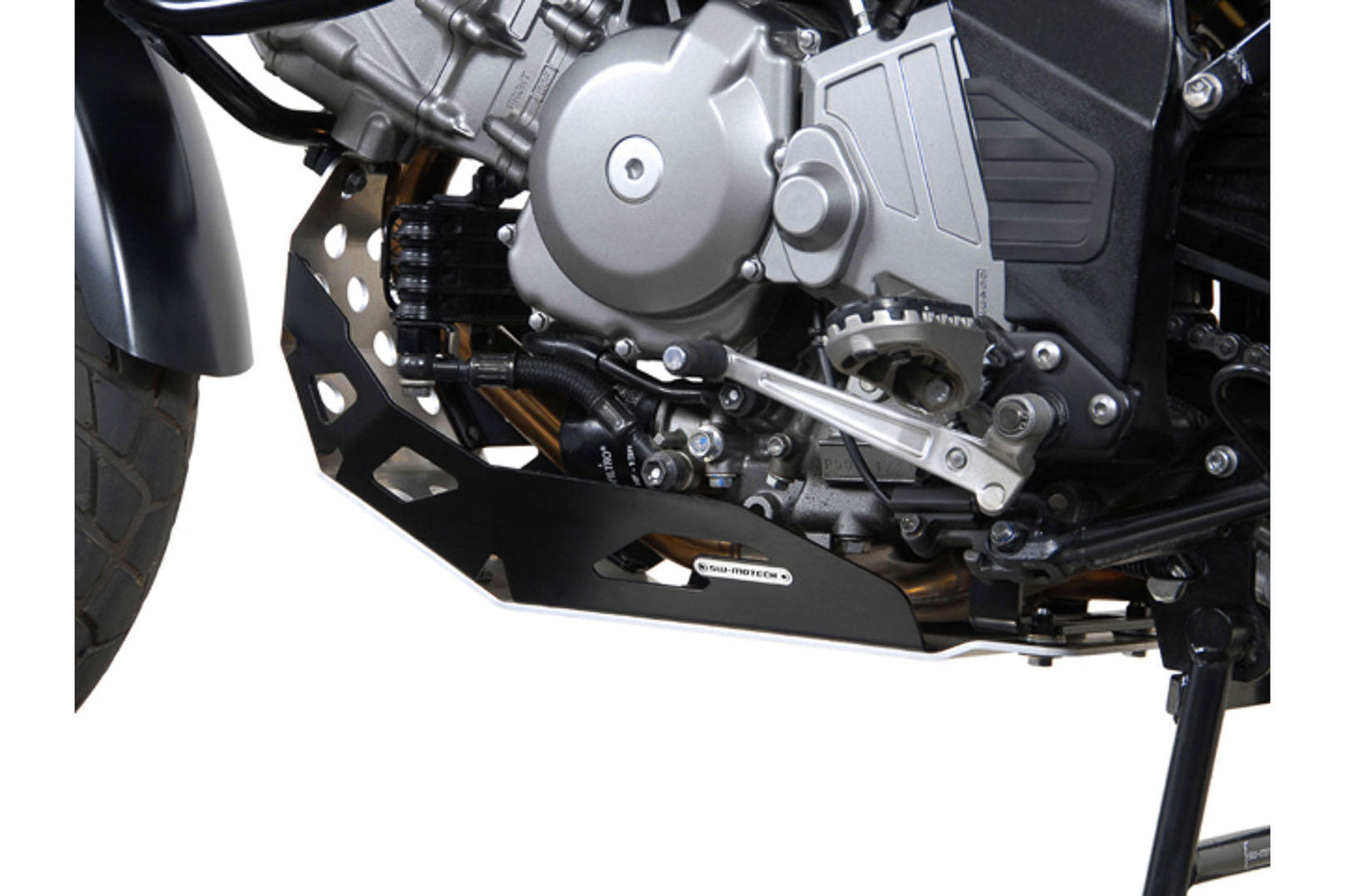 SW-MOTECH Protector de motor Negro. Suzuki DL650 V-Strom (04-10). Generation-2.