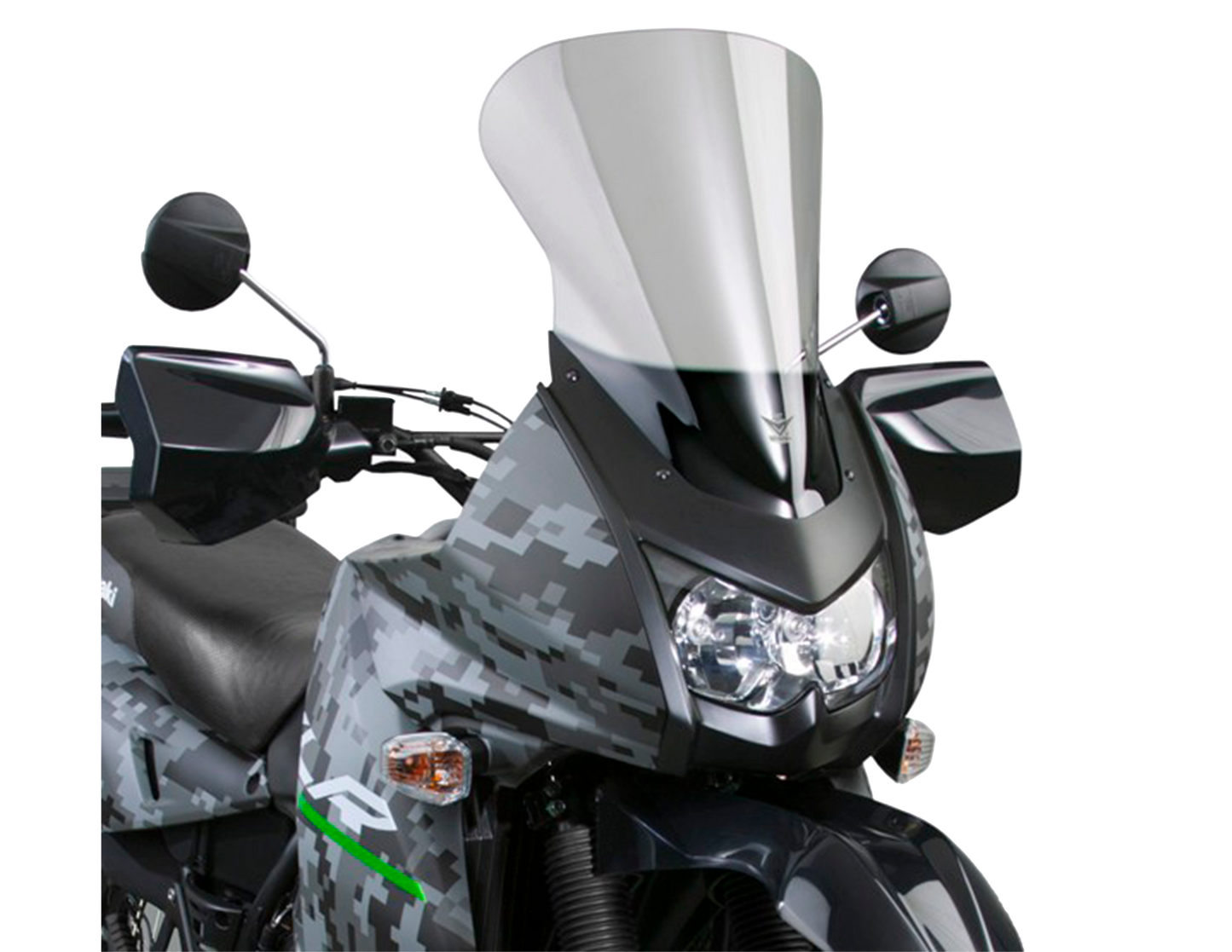 Vstream Parabrisas gris claro, 26% tintado Kawasaki KLR 650