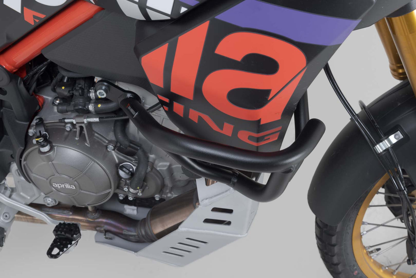 SW-MOTECH Protecciones laterales de motor Negro. Aprilia Tuareg 660 (21-) / Rally (24-).