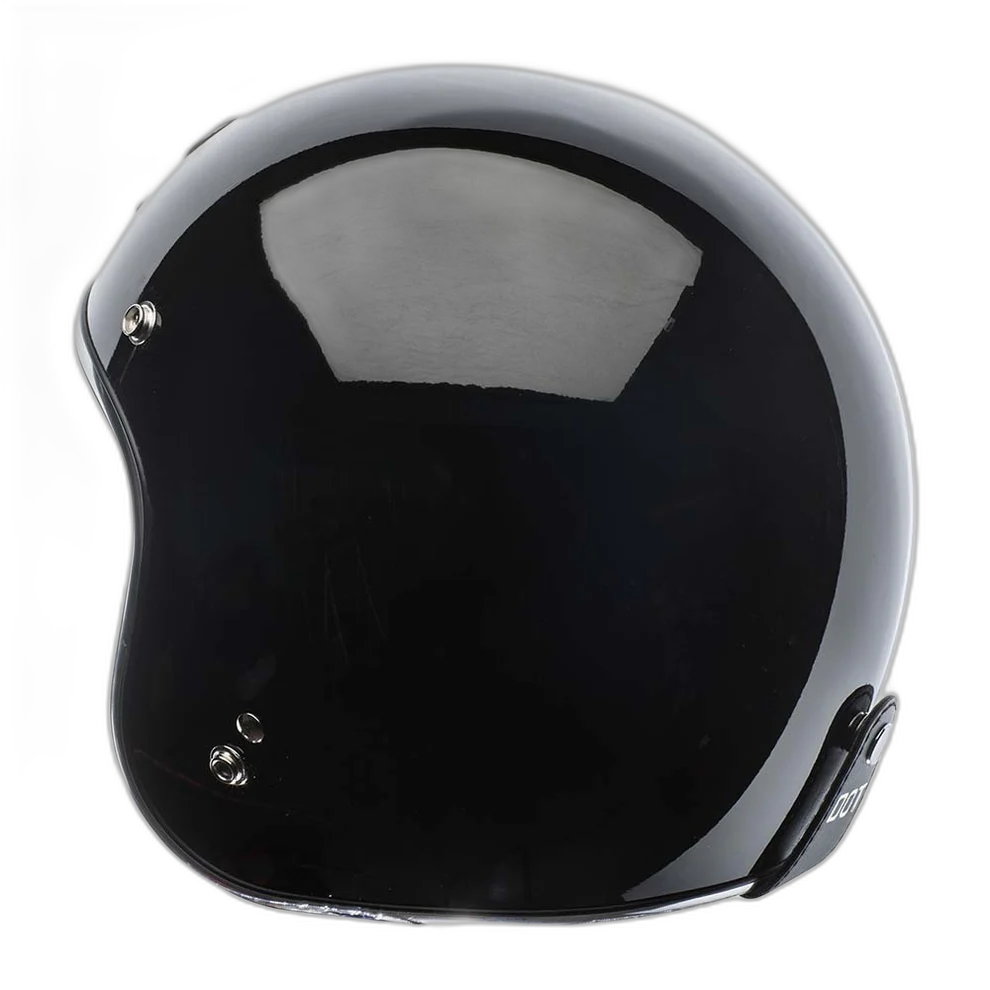 Casco Torc 3/4 Del Mar Negro Brillante