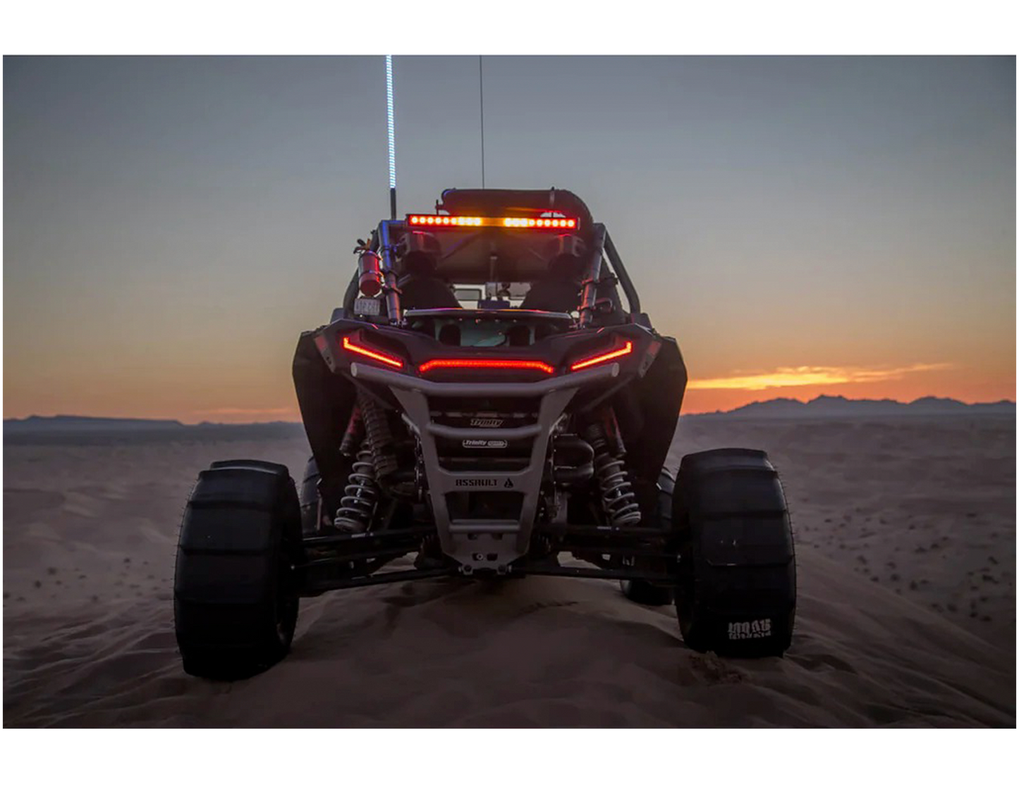 Barra de Freno Xpl de 28" para Exterior, Color Rojo y Blanco