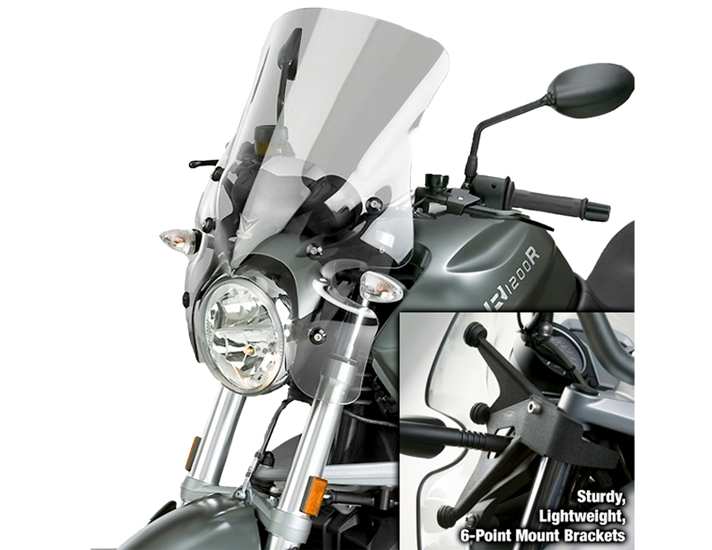 Z Technik Parabrisas gris claro, 26% tintado BMW R1200R