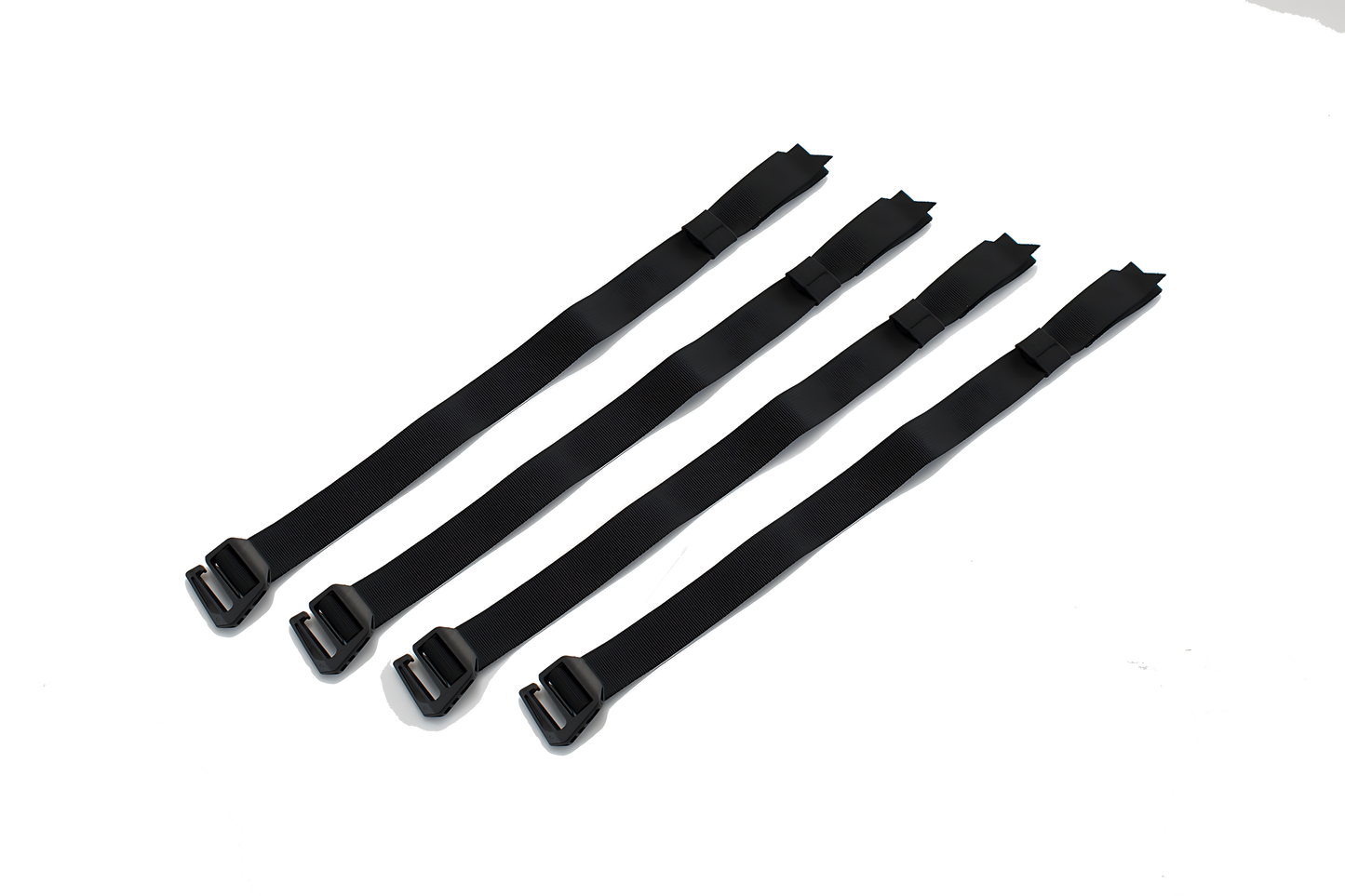 Juego de correas para SysBag Negro. 4 correas de fijación.