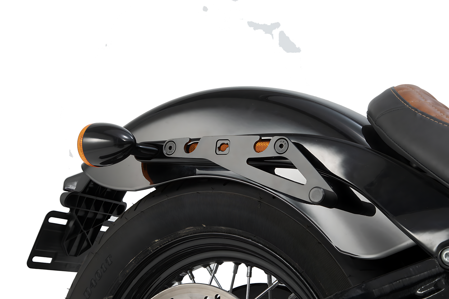 Soporte lateral SLH derecho LH1 Harley-Davidson Street Bob/Slim/Standard. Per LH1.