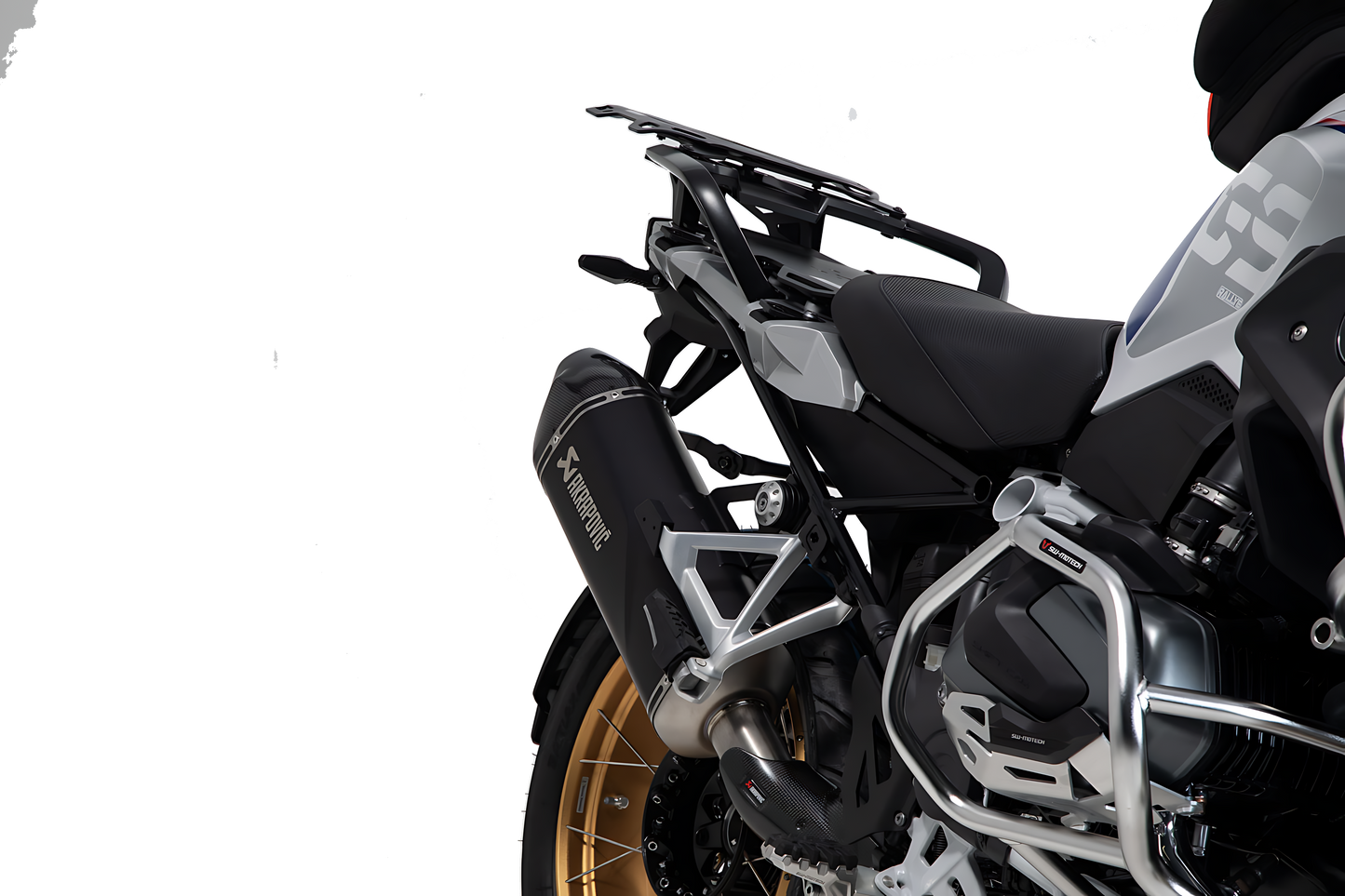 Soporte lateral PRO Negro. BMW R1200GS (12-18), R1250GS (18-).