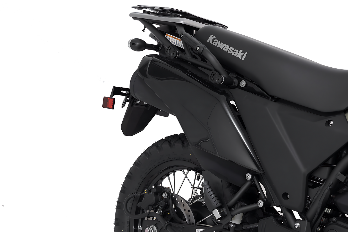 Soporte lateral PRO Negro. Kawasaki KLR 650 (22-).