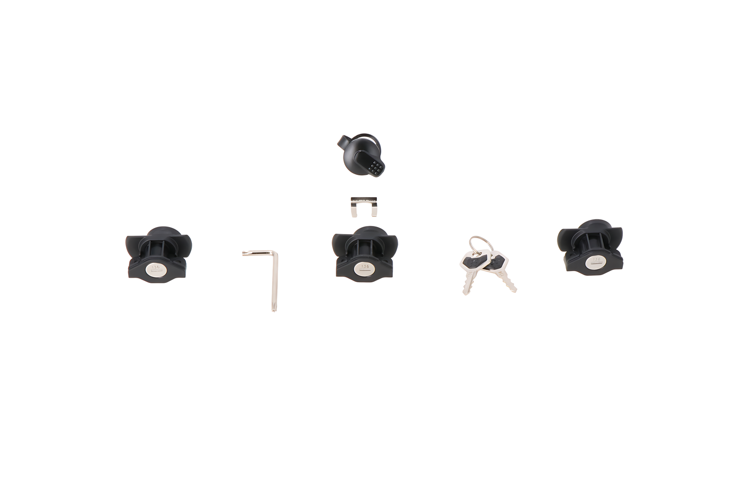 Juego de bombín DUSC 3 cerraduras + 1 juego de bombín TRAX.