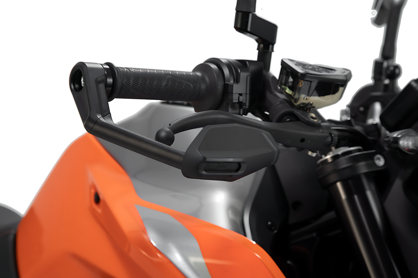 Protectores de maneta con deflector de aire Negro. KTM 790/890/990 Duke, 1290 Super Duke R.