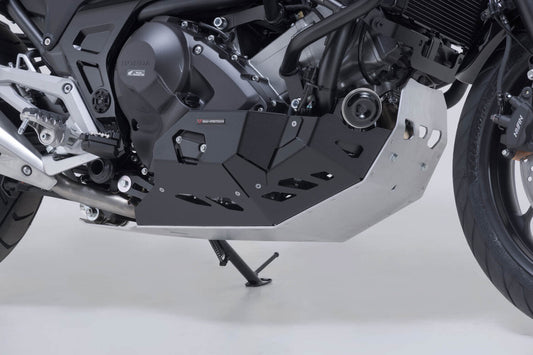 Protector de motor. Negro/plateado. Honda NC700 / NC750 con DCT.