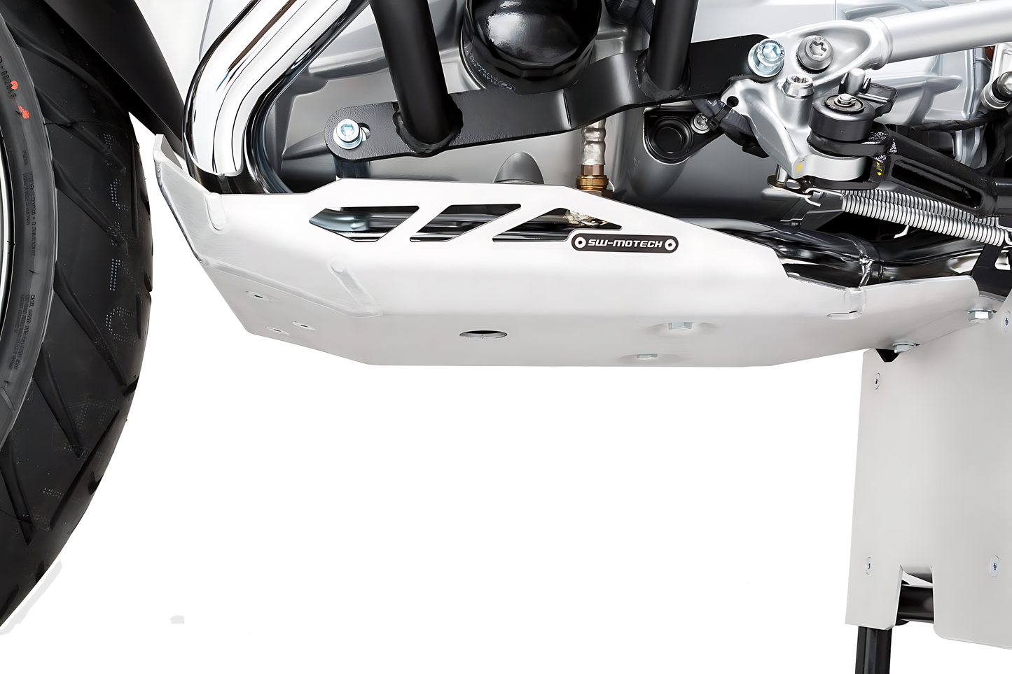 Protector de motor Plata. BMW R 1200 GSLC/Adventure/Rallye (12-18).