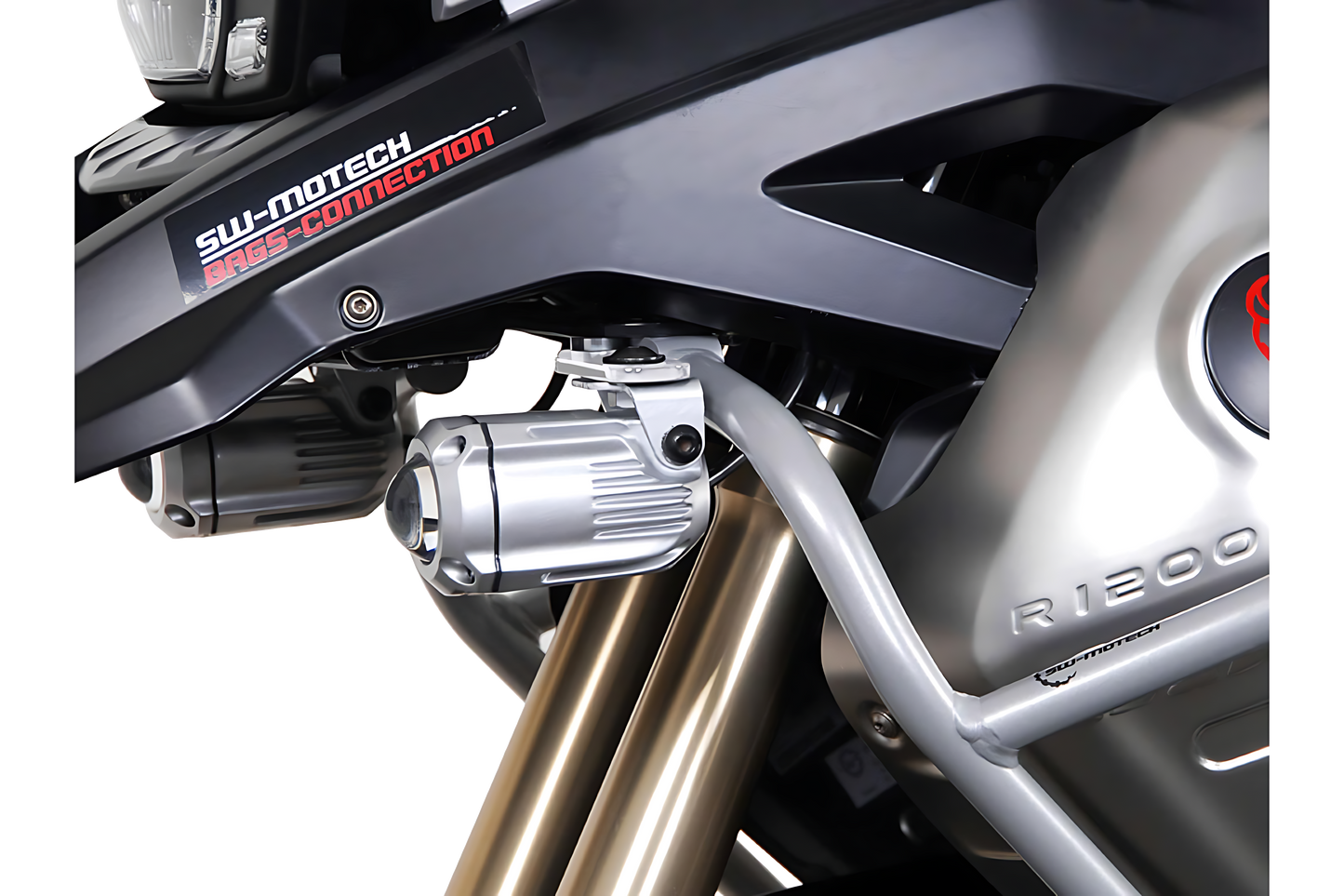 Soportes para luces Plateado. BMW R 1200 GS (08-12).