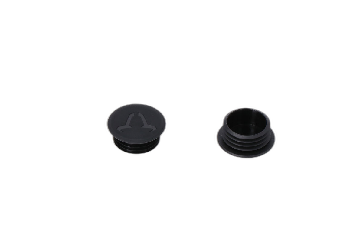 Tapones chasis protecciones laterales de motor. Negros. Por par.