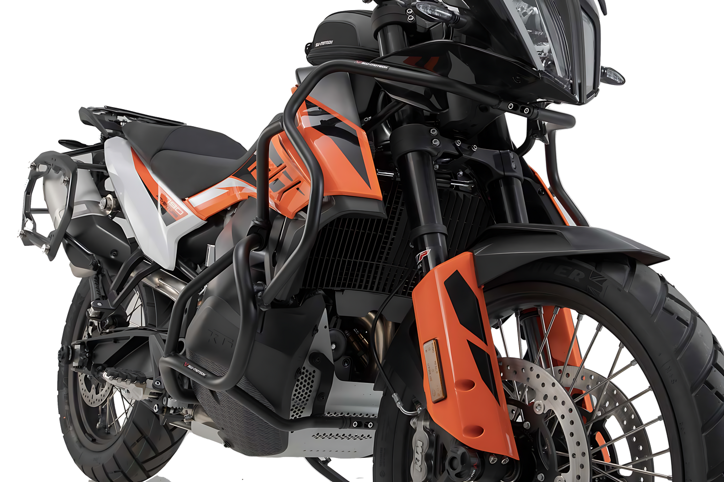 Protecciones superiores de motor Negro. KTM 790 Adv/R (19-21), 890 Adv/R (20-22).