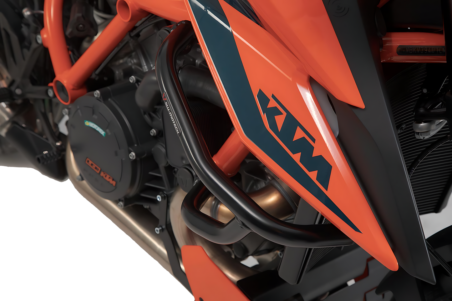 Protecciones laterales de motor Negro. KTM 1290 Super Duke R / EVO (19-).