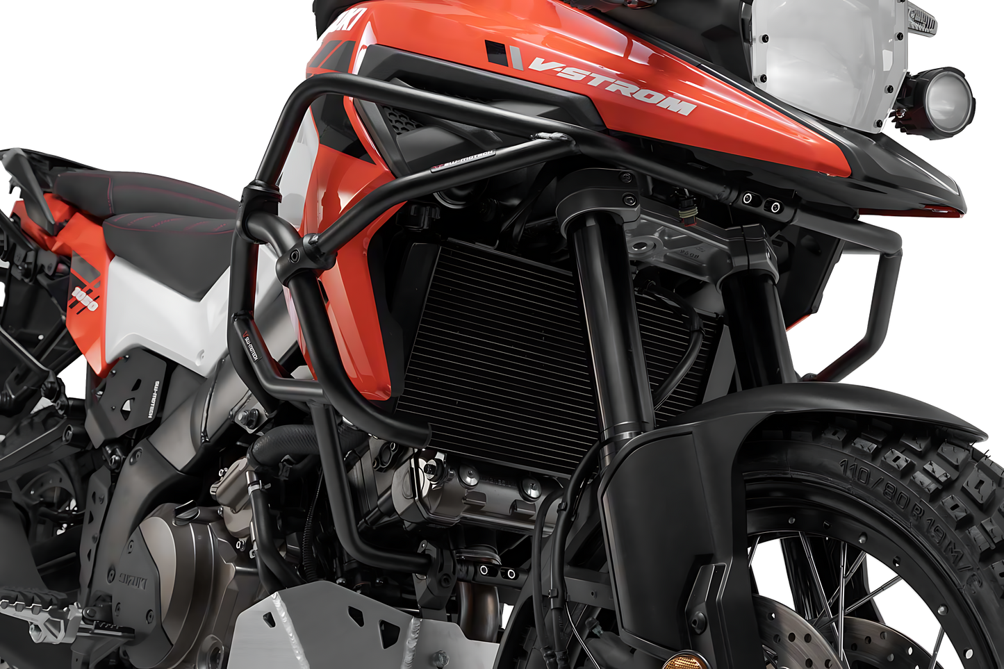 Protecciones superiores de motor Negro. Suzuki V-Strom 1050 (19-).