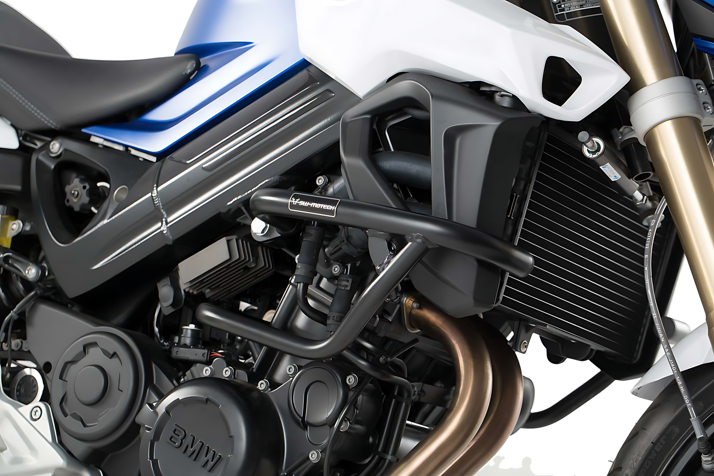 Protecciones laterales de motor Negro. BMW F 800 R (09-19) / F 800 S (04-10).