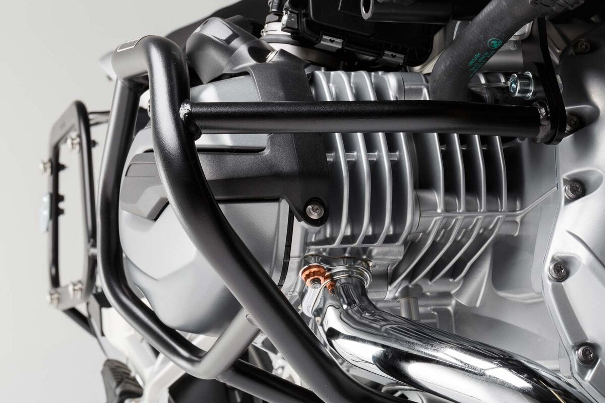 Protecciones laterales de motor. Negro. BMW R 1200 GS LC (12-18) / Rallye (16-18).