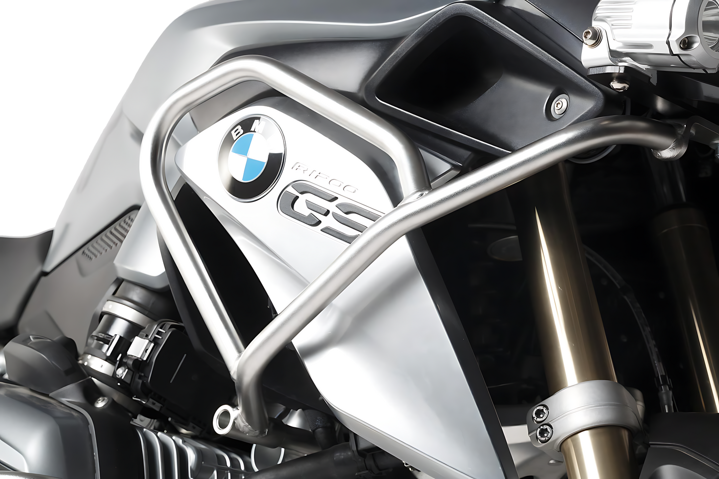 Protecciones superiores de motor Acero inoxidable. BMW R 1200 GS (12-16).