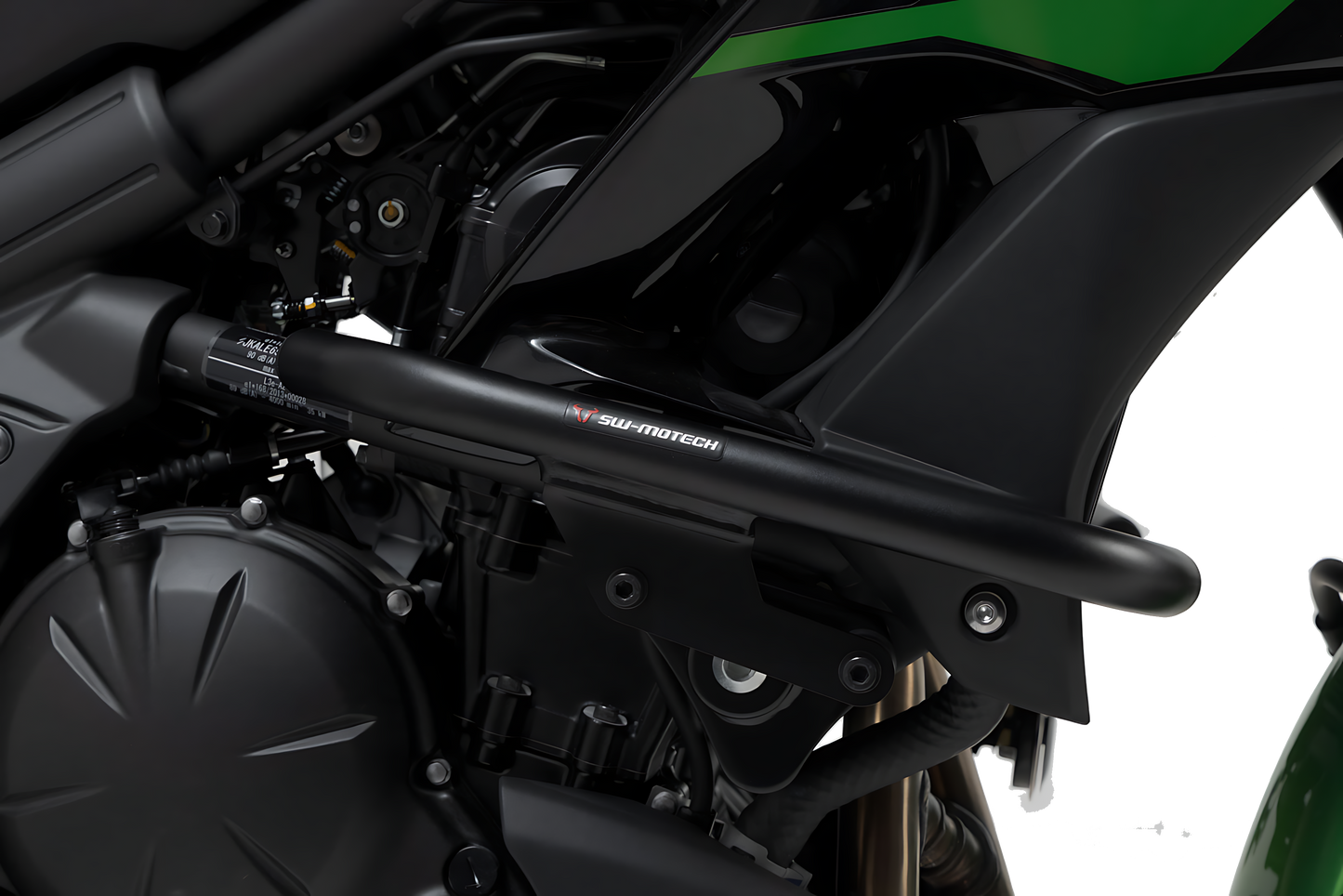 Protecciones laterales de motor Negro. Kawasaki Versys 650 (14-).