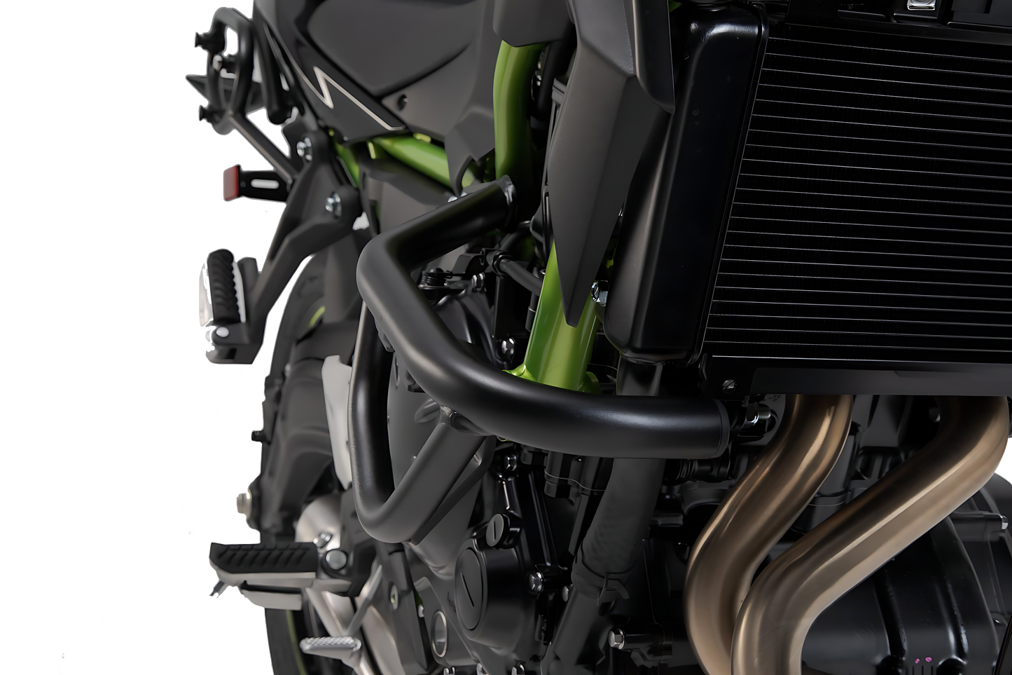 Protecciones laterales de motor Negro. Kawasaki Z650 (16-) / Z650RS (21-).