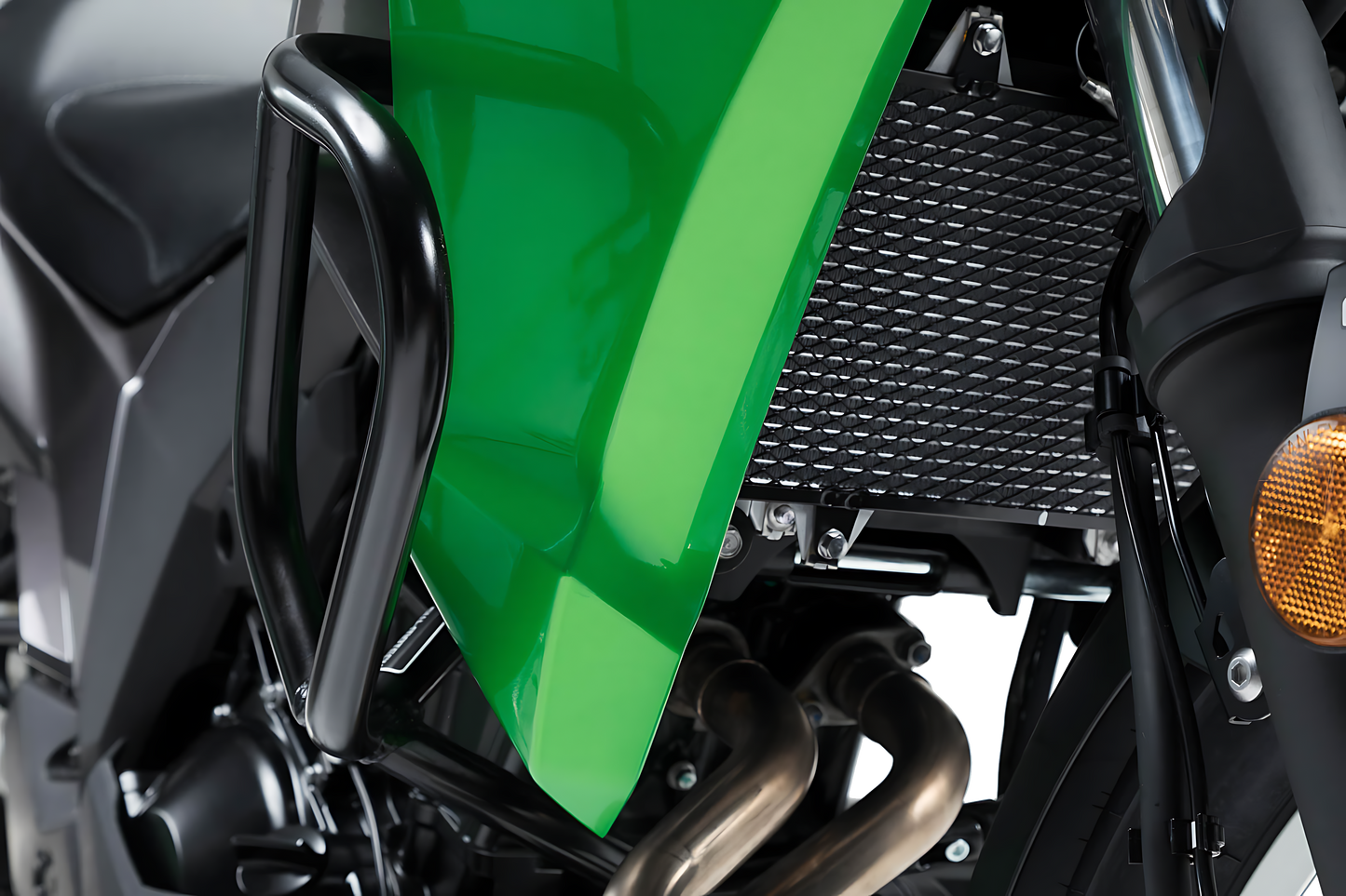 Protecciones laterales de motor Negro. Kawasaki Versys-X300 ABS (16-).