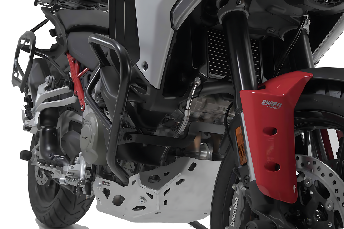 Protecciones laterales de motor Negro. Ducati Multistrada V 4 (20-).