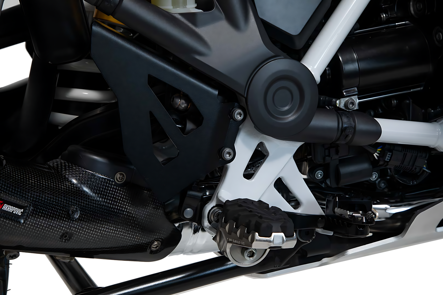 Set de protectores de bomba de freno Negro. BMW R 1200 GS, R 1250 GS.