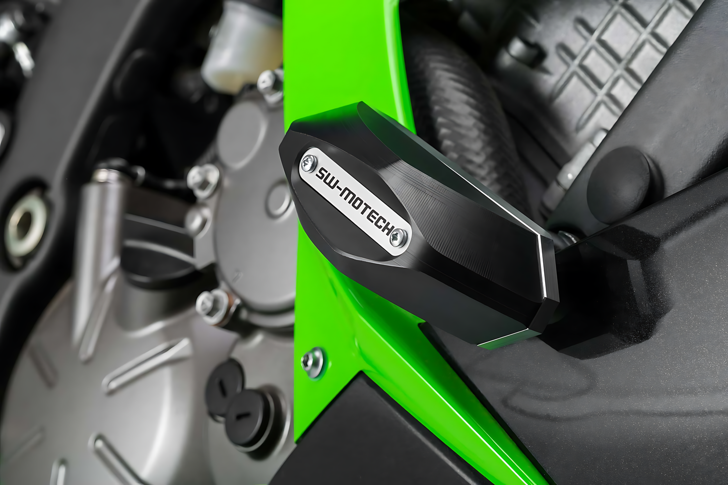 Kit de topes anticaidas Negro. Kawasaki Ninja ZX-6R 636 (13-).