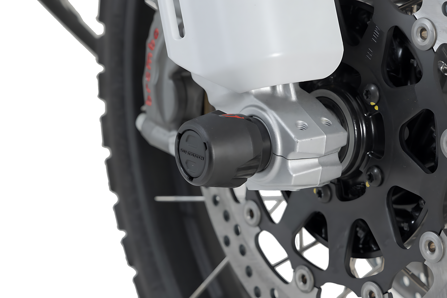 Kit de topes anticaidas para el eje delantero Negro. Modelos Ducati.