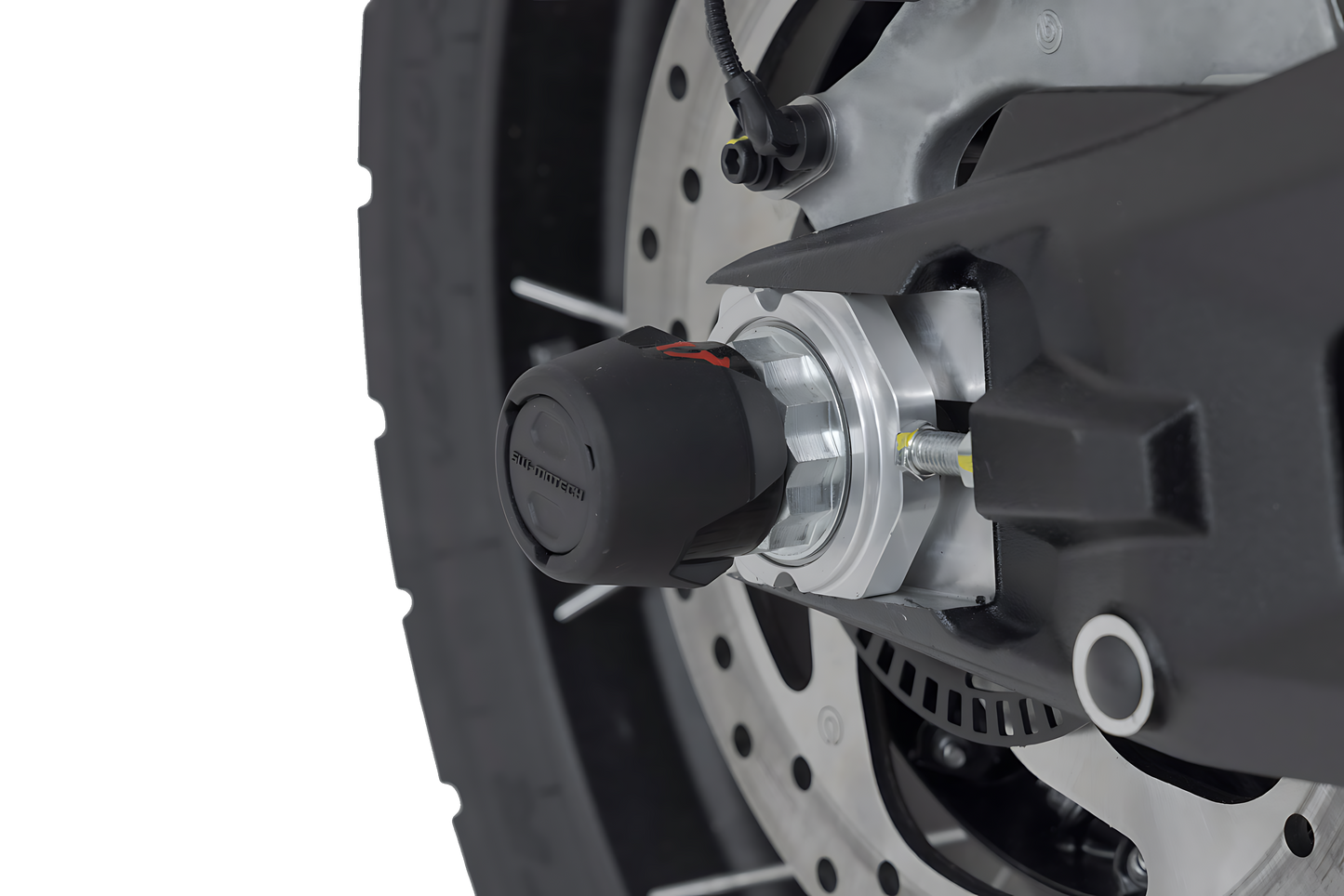 Kit de topes anticaidas para el eje trasero Negro. Modelos Ducati (14-).