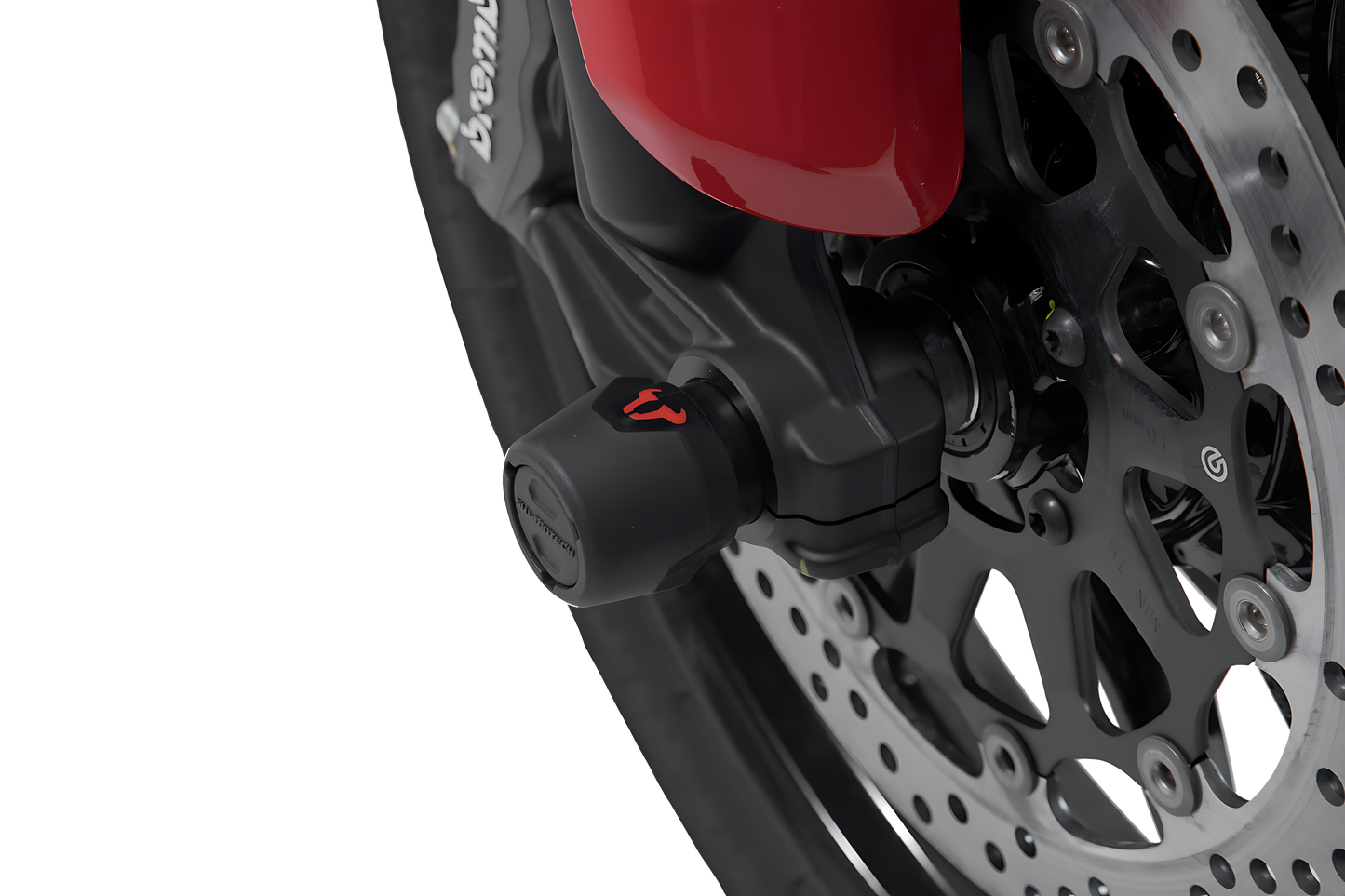 Kit de topes anticaidas para el eje delantero Negro. Ducati Multistrada V4 (20-).