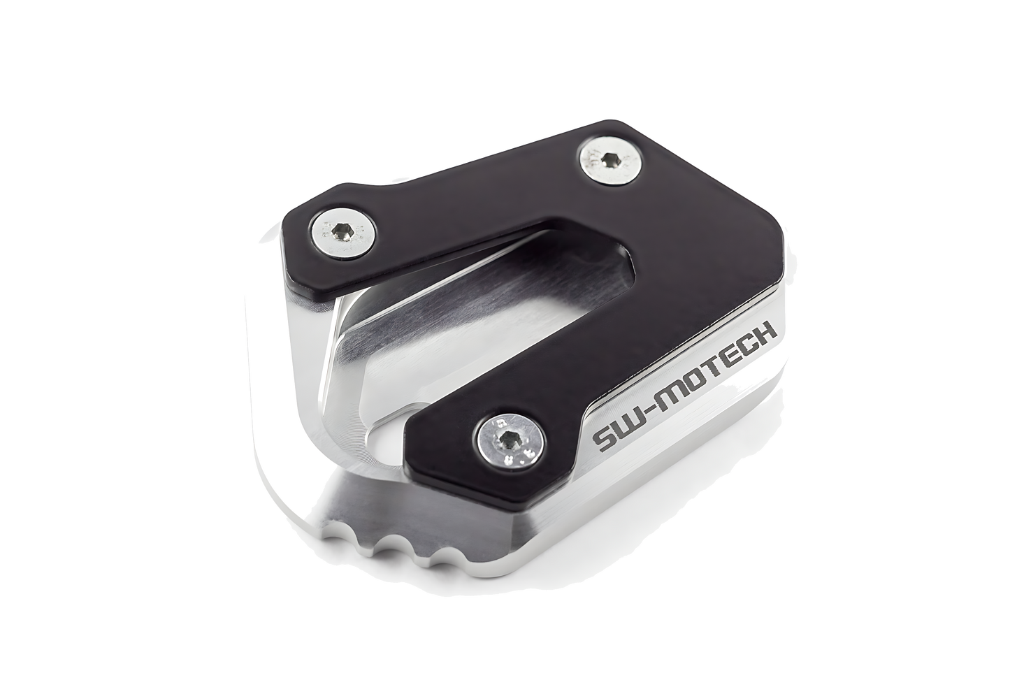 Extension para caballete lateral Negro/plateado. Suzuki DL 650 (04-) / XT (11-).