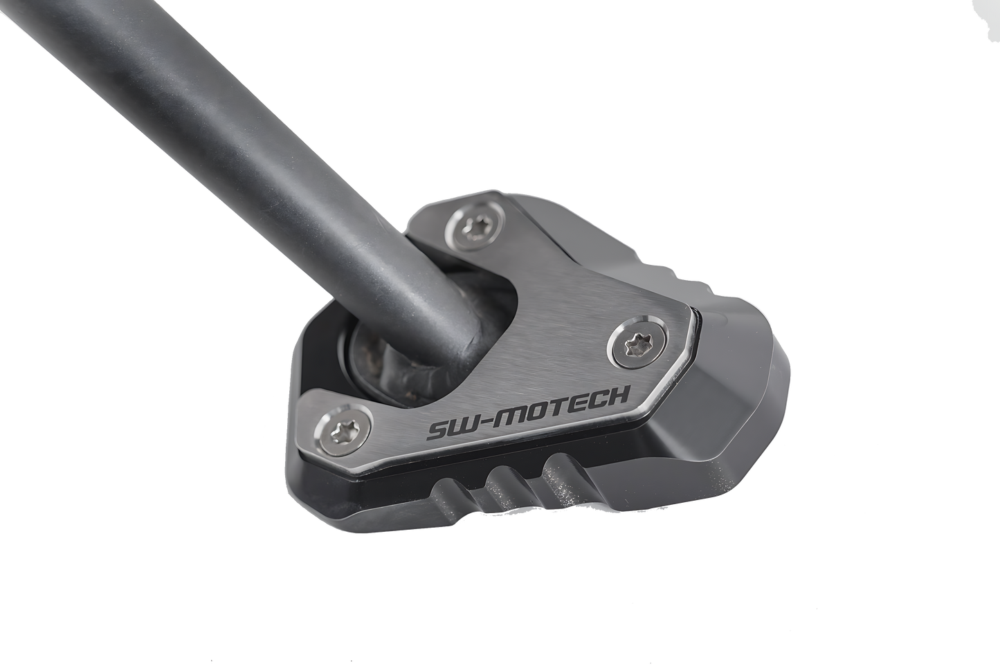 Extension para caballete lateral Negro/plateado. Kawasaki Versys 1000 (14-).