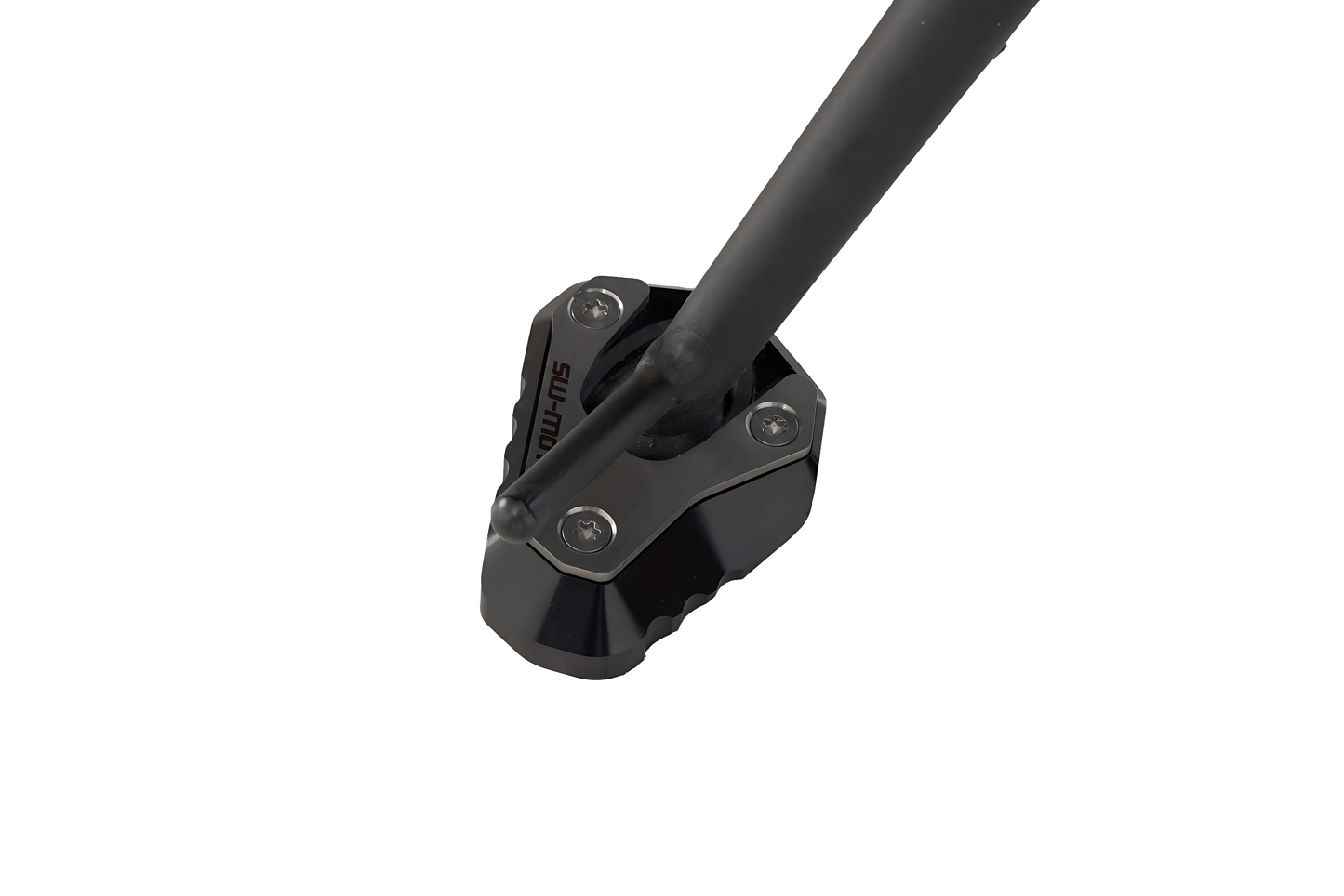 Extension para caballete lateral Negro/plateado. Kawasaki Z650/ Z650RS/ Ninja 650.