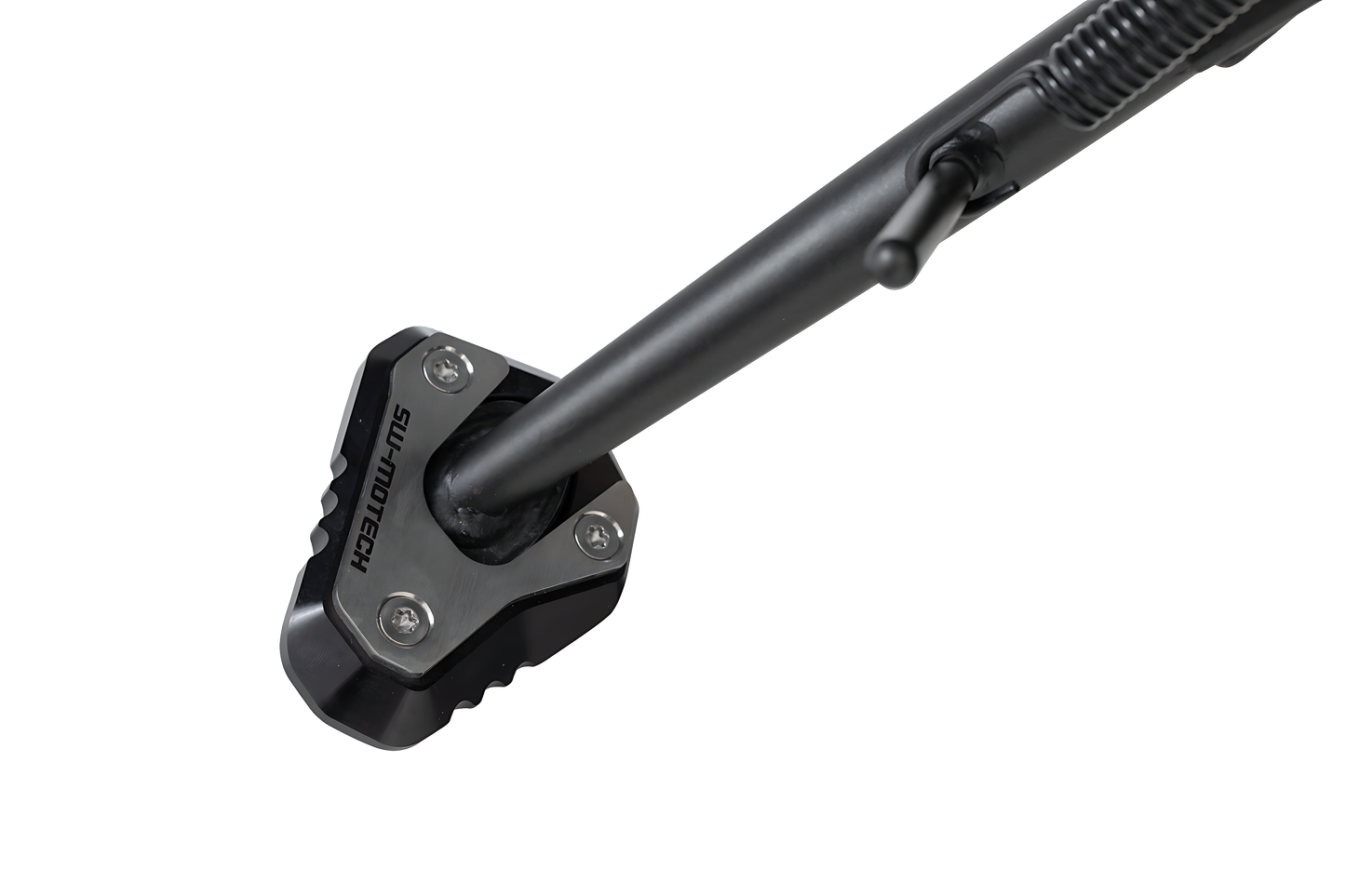 Extension para caballete lateral Negro/Plateado. Modelos Kawa Z900, Ninja H2 SX.