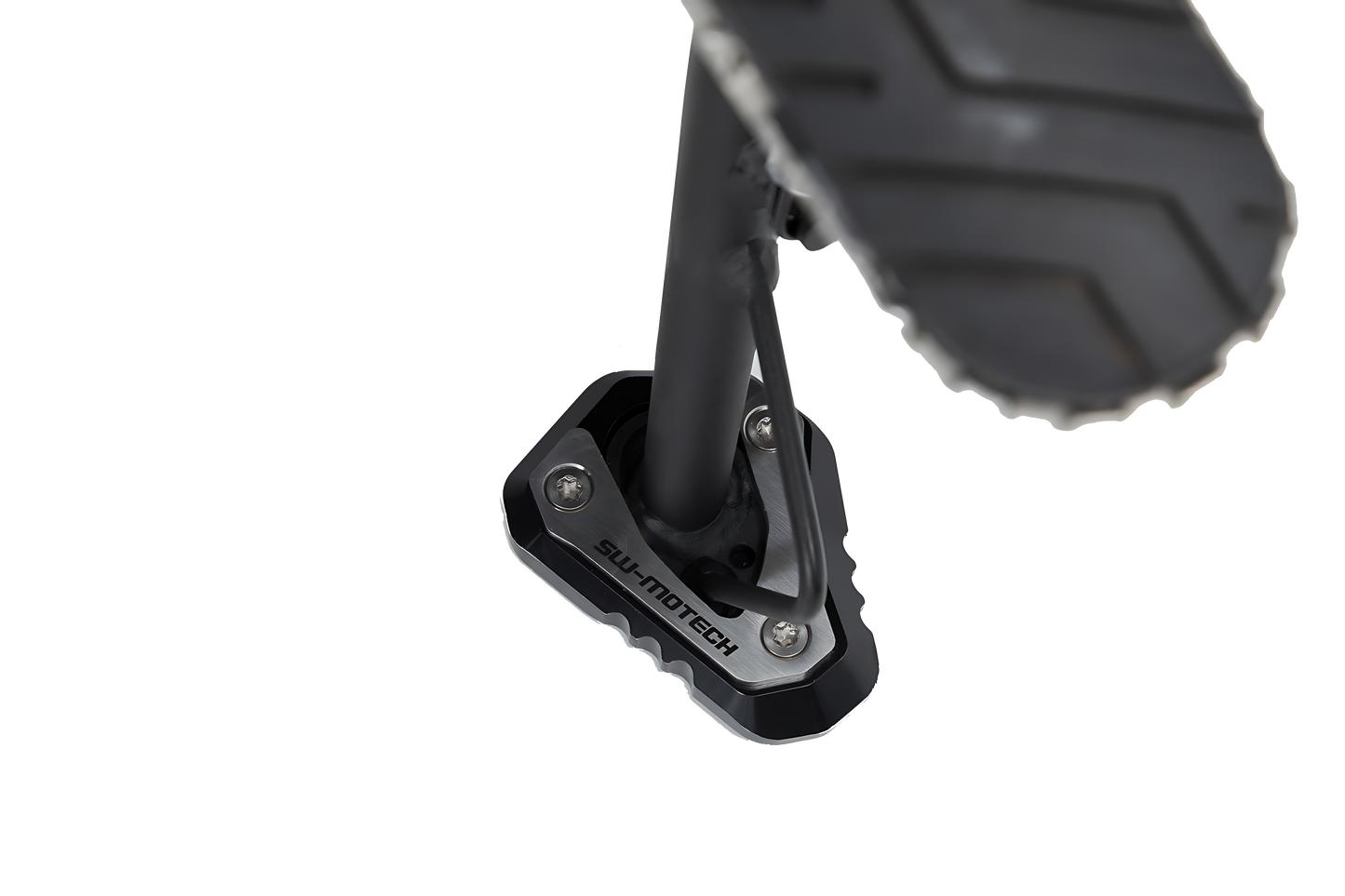 Extension para caballete lateral Negro/plateado. Kawasaki Versys-X300 ABS (16-).