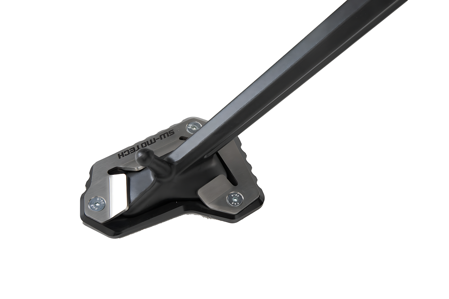 Extension para caballete lateral Negro/plateado. Trium Tiger 1200/ Explorer (15-).