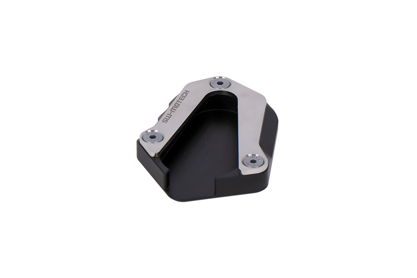 Extension para caballete lateral Negro/plateado. Triumph Tiger 900 Rally/Pro.