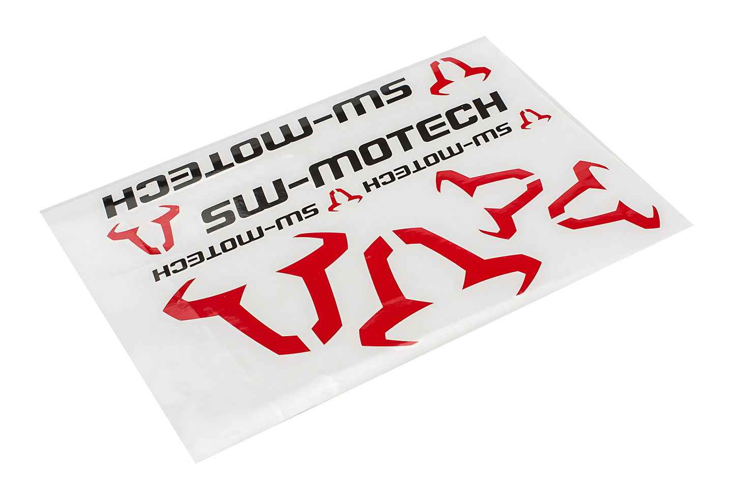 Juego de pegatinas de SW-MOTECH 310x260 mm. Cabeza de toro: rojo, SW-MOTECH: negro